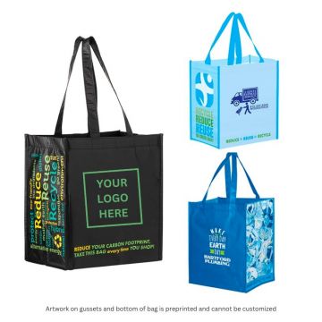 Laminated rPET Grocery Tote